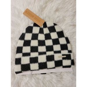 Steve Madden Checkered Beanie Hat